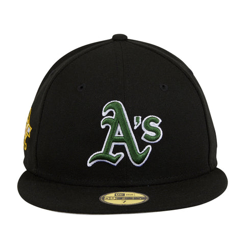 New Era 59Fifty Oakland Athletics 30th Anniversary Patch Hat - Black, Green, White
