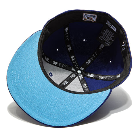 New Era 59Fifty Cool Fashion Los Angeles Dodgers 60th Anniversary Patch Hat - Royal, White, Light Blue