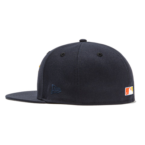 New Era 59Fifty Cool Fashion San Francisco Giants 60th Anniversary Patch Hat - Navy, Orange, Gold