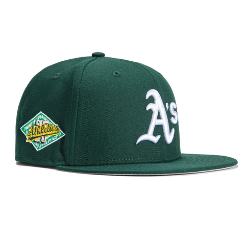 New Era 59Fifty Oakland Athletics 25th Anniversary Patch Hat - Green, White