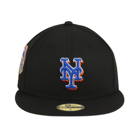 New Era 59Fifty New York Mets 50th Anniversary Patch Hat - Black, Royal, Orange
