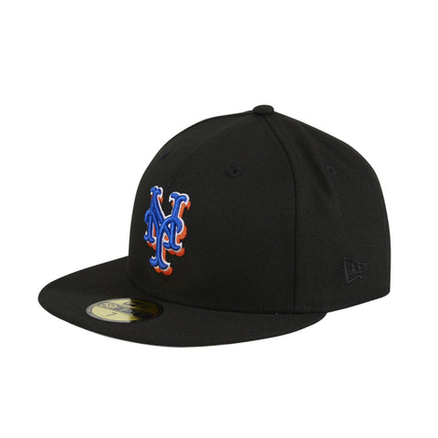 New Era 59Fifty New York Mets 50th Anniversary Patch Hat - Black, Royal, Orange