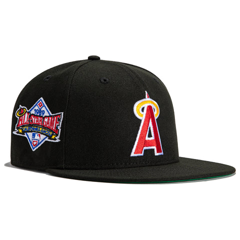 New Era 59Fifty Black Dome Los Angeles Angels 1989 All Star Game Patch Hat - Black