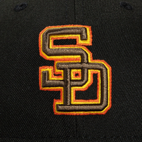 New Era 59Fifty Black Dome San Diego Padres 50th Anniversary Patch Hat - Black
