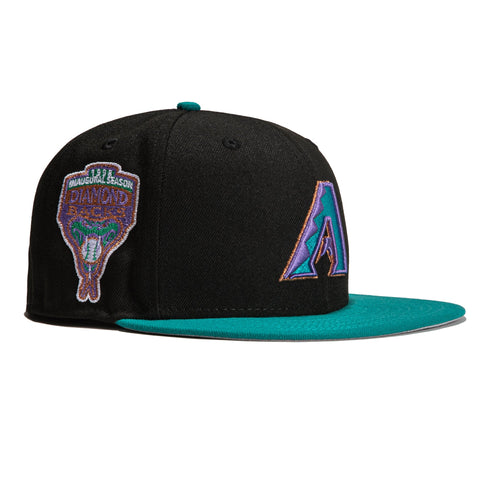 New Era 59Fifty Arizona Diamondbacks Inaugural Patch A Hat - Black, Teal