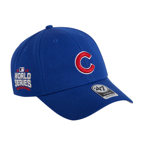 47 Brand Sureshot Chicago Cubs 2016 World Series Patch MVP Snapback Hat - Royal 47 Brand