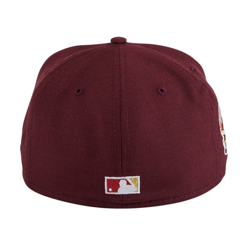 New Era 59Fifty Los Angeles Angels 35th Anniversary Patch Hat - Maroon