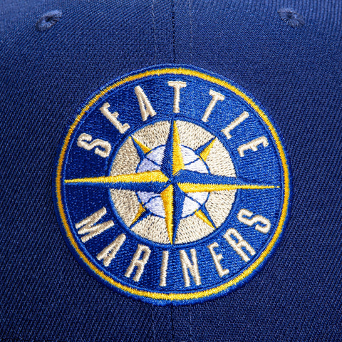 New Era 59Fifty Seattle Mariners 20th Anniversary Patch Logo Hat - Royal, Gold