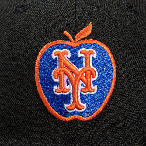 New Era 59Fifty New York Mets 40th Anniversary Patch Apple Hat - Black