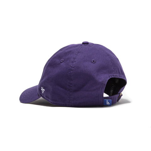 47 Brand Los Angeles Dodgers Cleanup Adjustable Hat - Purple, White 47 Brand