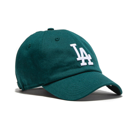47 Brand Los Angeles Dodgers Cleanup Adjustable Hat - Dark Green, White 47 Brand