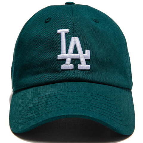 47 Brand Los Angeles Dodgers Cleanup Adjustable Hat - Dark Green, White 47 Brand