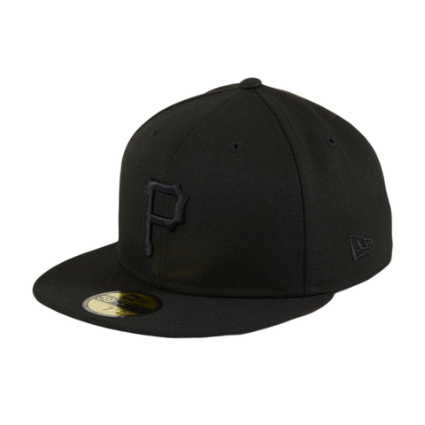 New Era 59Fifty Pittsburg Pirates Hat - Black, Black