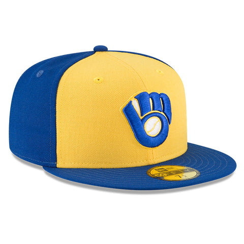 New Era 59Fifty Milwaukee Brewers Cooperstown 1978 Hat - Royal, Gold