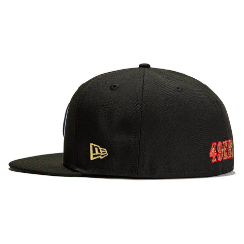 New Era 59Fifty San Francisco 49ers Super Bowl Liner Hat - Black