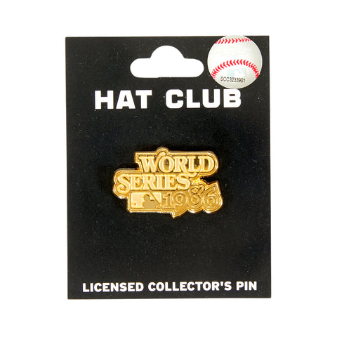 Hat Club 1986 World Series Pin - Gold
