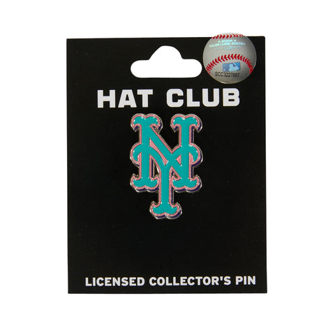 Hat Club New York Mets Sandstorm Pin - Teal, Silver