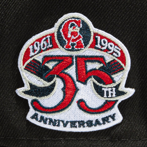 New Era 59Fifty Los Angeles Angels 35th Anniversary Patch Hat - Black, Black