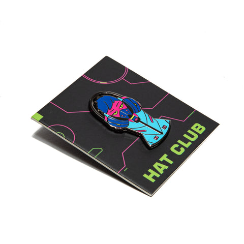 Hat Club Cyberpunk Headphones Girl Pin - Multi-Color