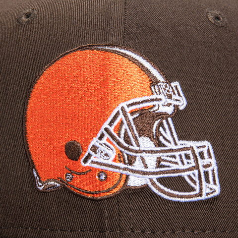 New Era 9Fifty Cleveland Browns 75th Anniversary Patch Snapback Hat - Brown