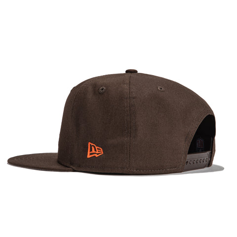 New Era 9Fifty Cleveland Browns 100th Anniversary Patch Snapback Hat - Brown