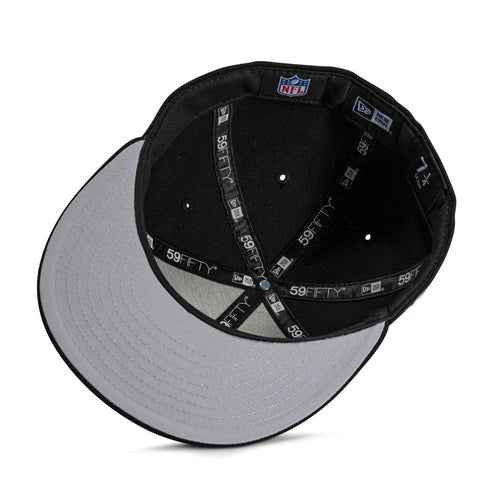New Era 59Fifty New York Jets 100th Anniversary Patch Hat - Black, Black