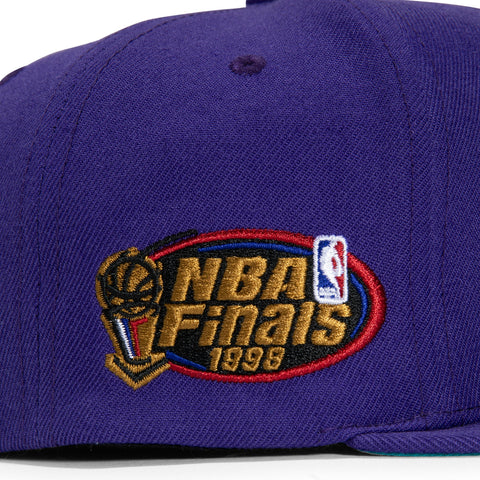 Mitchell & Ness Pop UV Utah Jazz Patch Snapback Hat - Purple – Hat Club