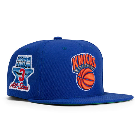 Mitchell & Ness Pop UV New York Knicks Patch Snapback Hat - Royal