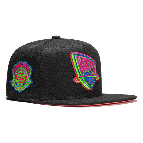 Mitchell & Ness Color Bomb Brooklyn Nets 35 Years Patch Hat - Black