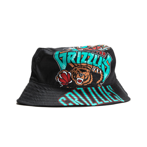 Mitchell & Ness Cut Up Memphis Grizzlies Bucket Hat - Black