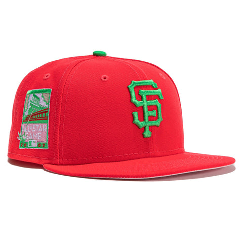 New Era 59Fifty Snack San Francisco Giants 2007 All Star Game Patch Hat - Infrared