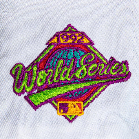 New Era 59Fifty Teal Lime Toronto Blue Jays 1992 World Series Patch Hat - White, Teal