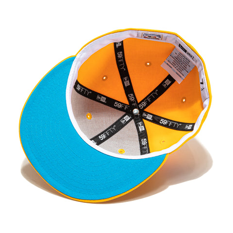 New Era 59Fifty Hat Wheels Toronto Blue Jays 30th Anniversary Patch Hat - Gold