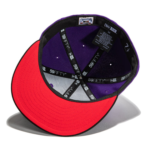 New Era 59Fifty T-Dot Chicago Cubs 1962 All Star Game Patch Alternate Hat - Purple, Black, Red