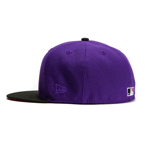 New Era 59Fifty T-Dot Miami Marlins 10th Anniversary Patch Hat - Purple, Black, Red
