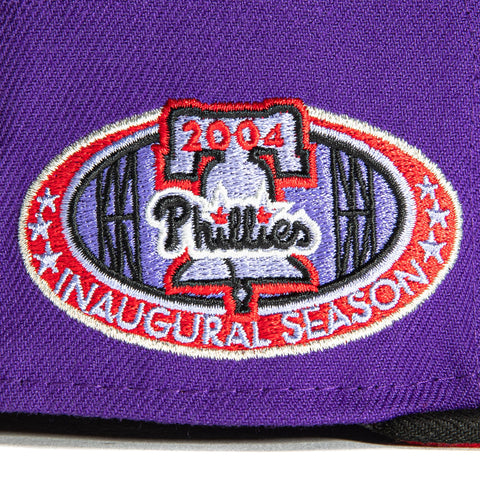 New Era 59Fifty T-Dot Philadelphia Phillies 1996 All Star Game Patch Hat - Purple, Black, Red