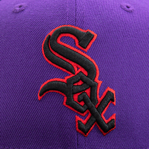 New Era 59Fifty T-Dot Chicago White Sox 2005 World Series Patch Alternate Hat - Purple, Black, Red
