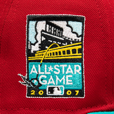 New Era 59Fifty Captain Planet 2.0 San Francisco Giants 2007 All Star Game Patch Hat - Red, Teal