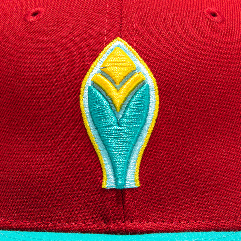 New Era 59Fifty Captain Planet 2.0 Atlanta Braves 1972 All Star Game Patch Hat - Red, Teal