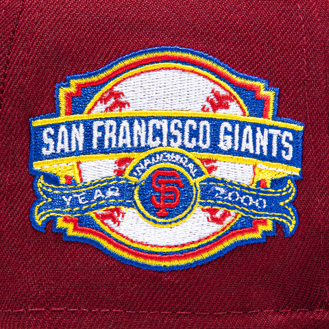 New Era 59Fifty Sangria San Francisco Giants Inaugural Patch Hat - Cardinal, Royal
