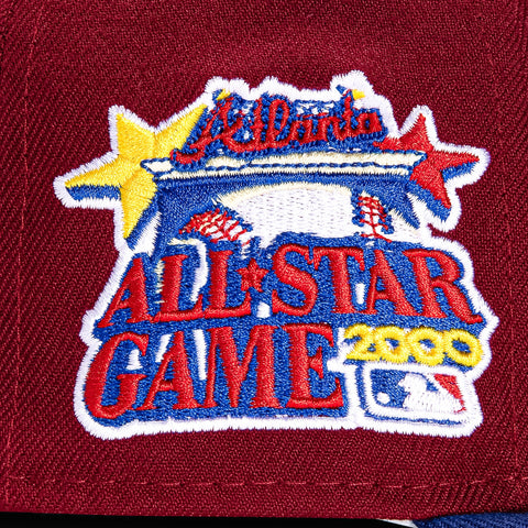 New Era 59Fifty Sangria Atlanta Braves 2000 All Star Game Patch Alternate Hat - Cardinal, Royal
