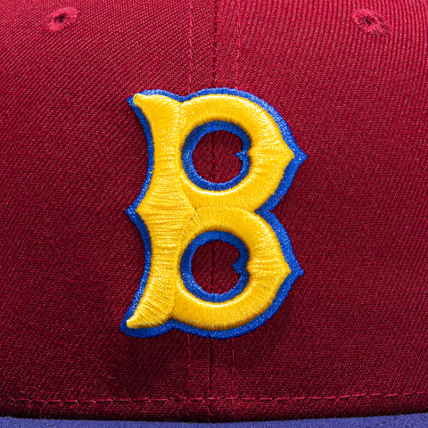 New Era 59Fifty Sangria Boston Red Sox 1946 All Star Game Patch Hat - Cardinal, Royal
