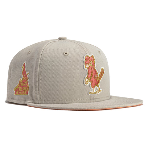 New Era 59Fifty Rose Gold St Louis Cardinals 1957 All Star Game Patch Hat - Stone