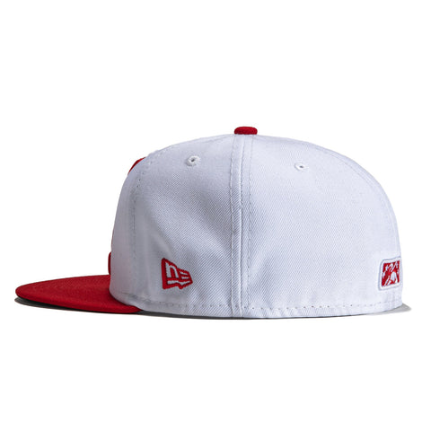 New Era 59Fifty Vancouver Canadians Asahi Hat - White. Red