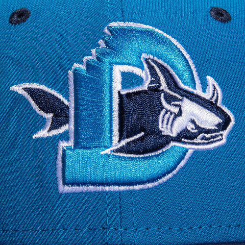 New Era 59Fifty Durham Bulls Sharks Hat - Light Blue, Navy