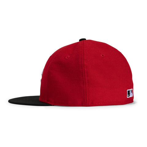 New Era 59Fifty Retro On-Field Cincinnati Reds Road Hat - Red, Black