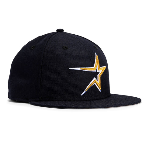 New Era 59Fifty Retro On-Field Houston Astros 1994 Hat - Navy, Metallic Gold