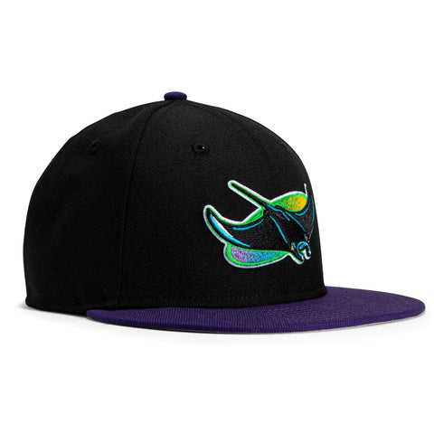 New Era 59Fifty Retro On-Field Tampa Bay Rays Game Hat - Black, Purple