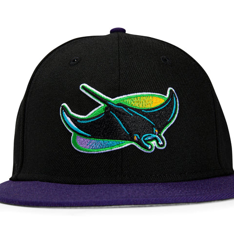 New Era 59Fifty Retro On-Field Tampa Bay Rays Game Hat - Black, Purple