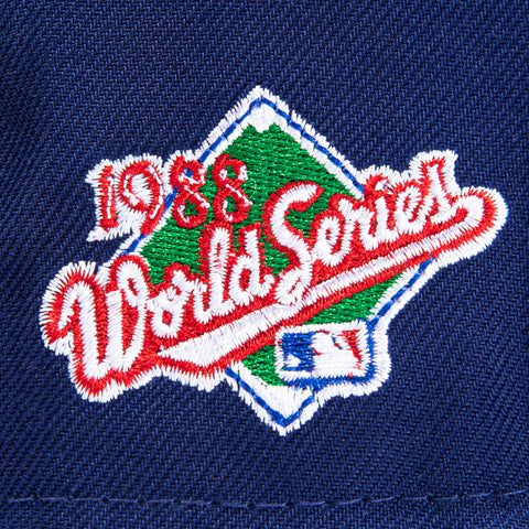 New Era 59Fifty Los Angeles Dodgers 1988 World Series Patch Pink UV Hat - Royal